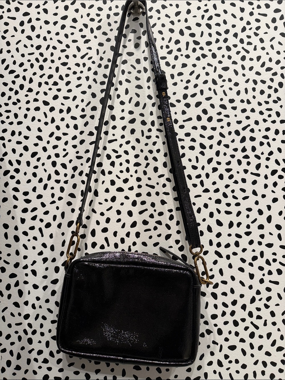 Madewell Black Patent leather Crossbody Bag - Women